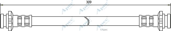 APEC BRAKING Тормозной шланг HOS3253